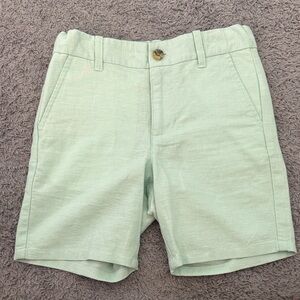 Janie and Jack Mint Green Flat Front Boys' Shorts